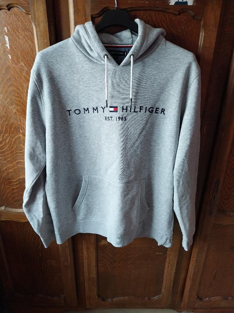 Pull Tommy hilfiger 2xl, Enlèvement ou Envoi, Comme neuf, Autres tailles, Gris