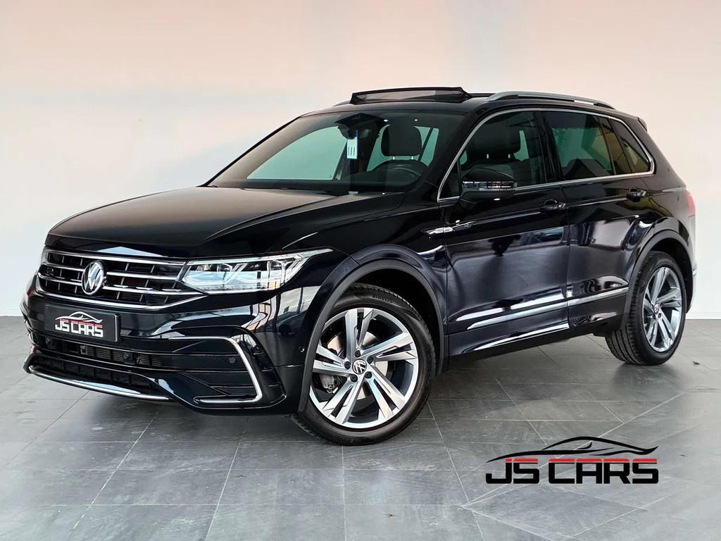 Volkswagen Tiguan 1.5 TSI R-LINE-1ERPRO-COCKPIT-T.O-CARPLAY-, Auto's, Automaat, Stof, 4 cilinders, Zwart