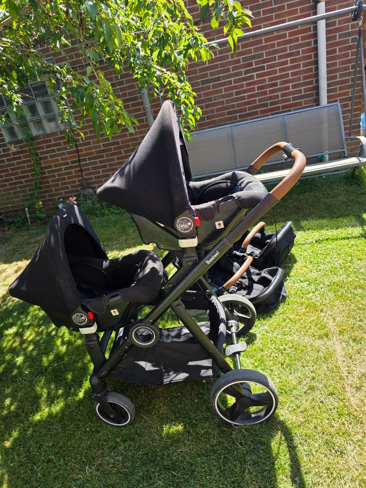 poussette double Bannini, Enlèvement, Utilisé, Poussette, Autres marques