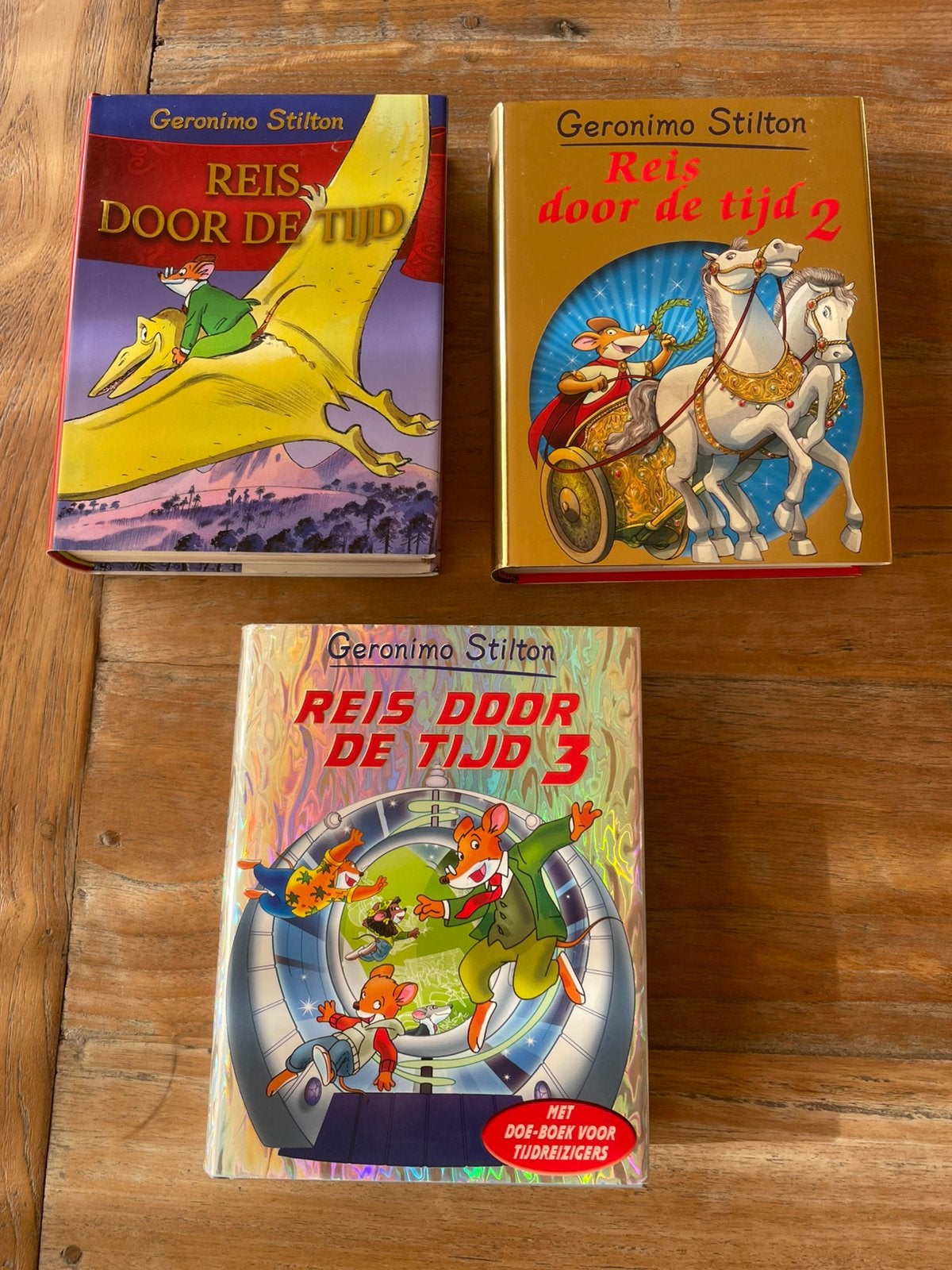 Geronimo Stilton 3 boeken reis door de tijd, Ophalen of Verzenden, Zo goed als nieuw