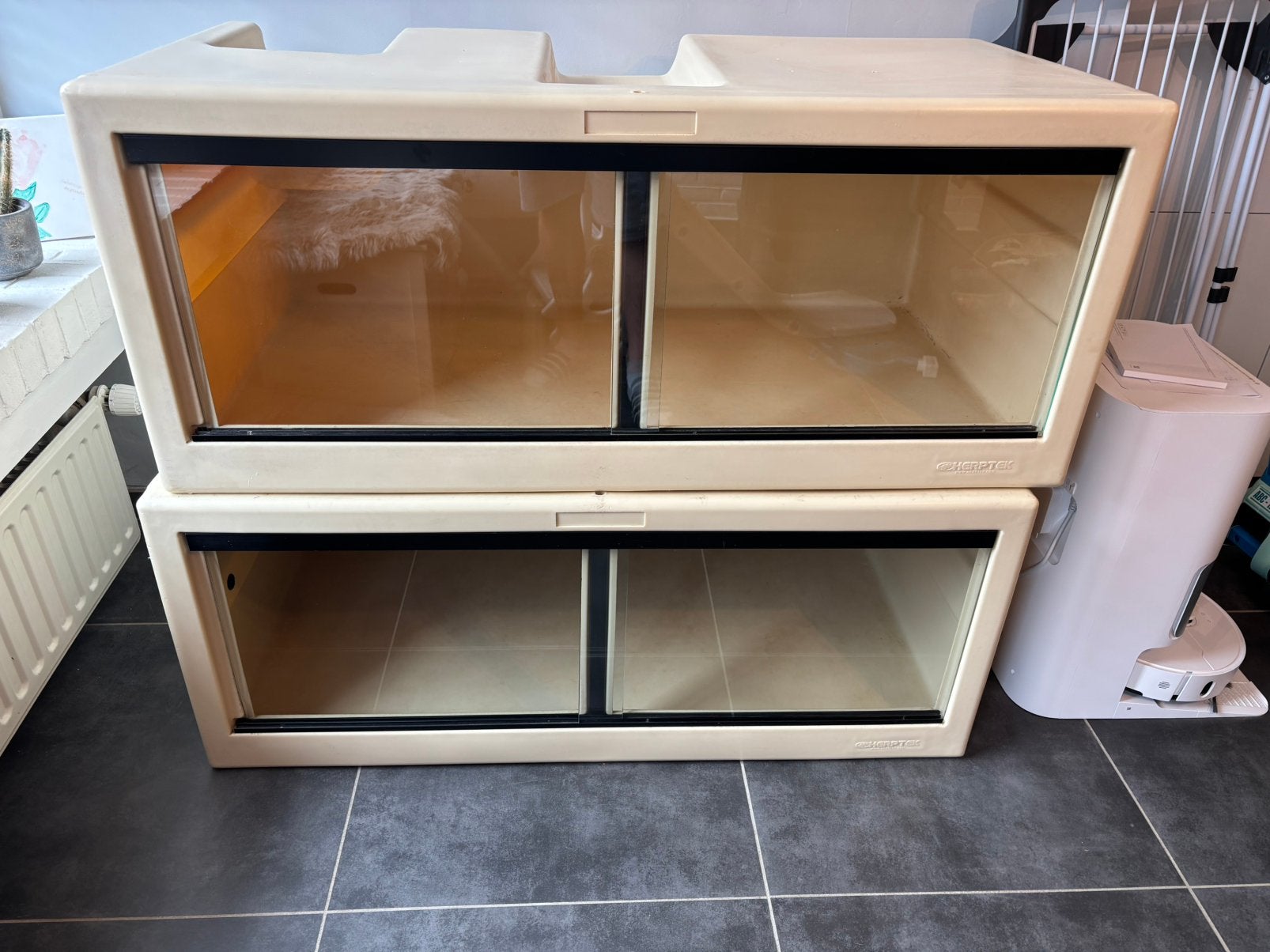2 terrariums Herptek 120/70/50 et quelques trucs, Enlèvement, Utilisé, Autres types