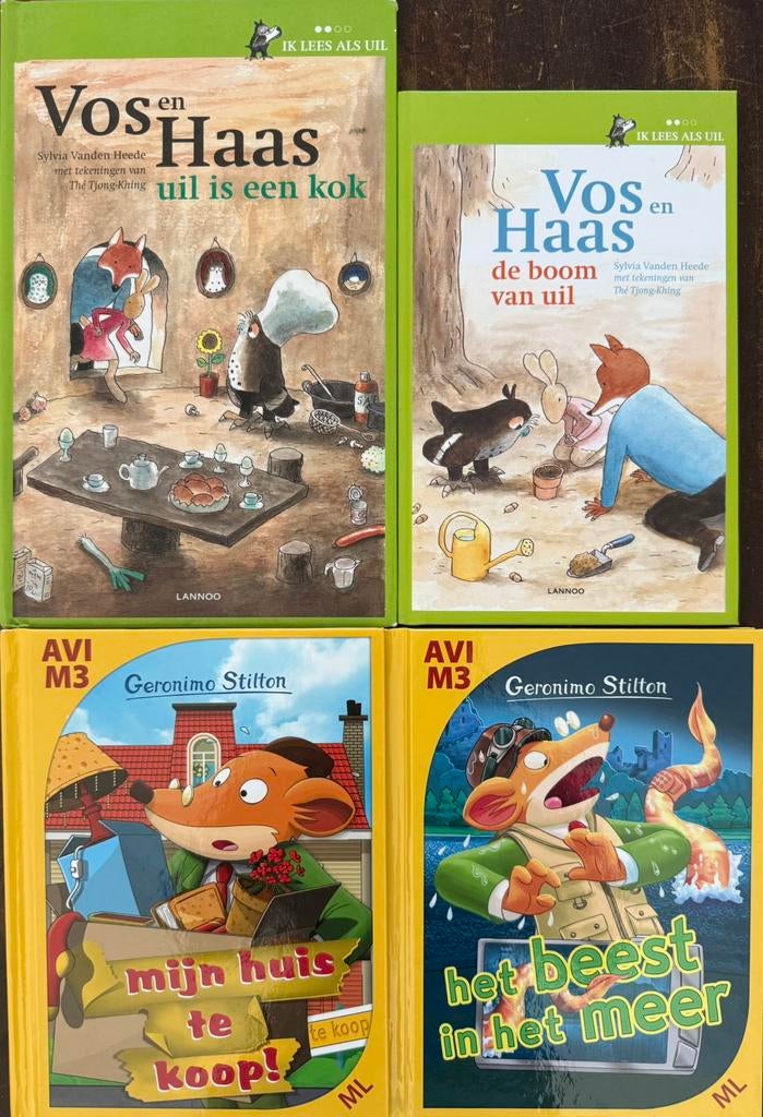 4 leesboekjes (Vos en Haas - Geronimo Stilton), Ophalen, Geronimo Stilton