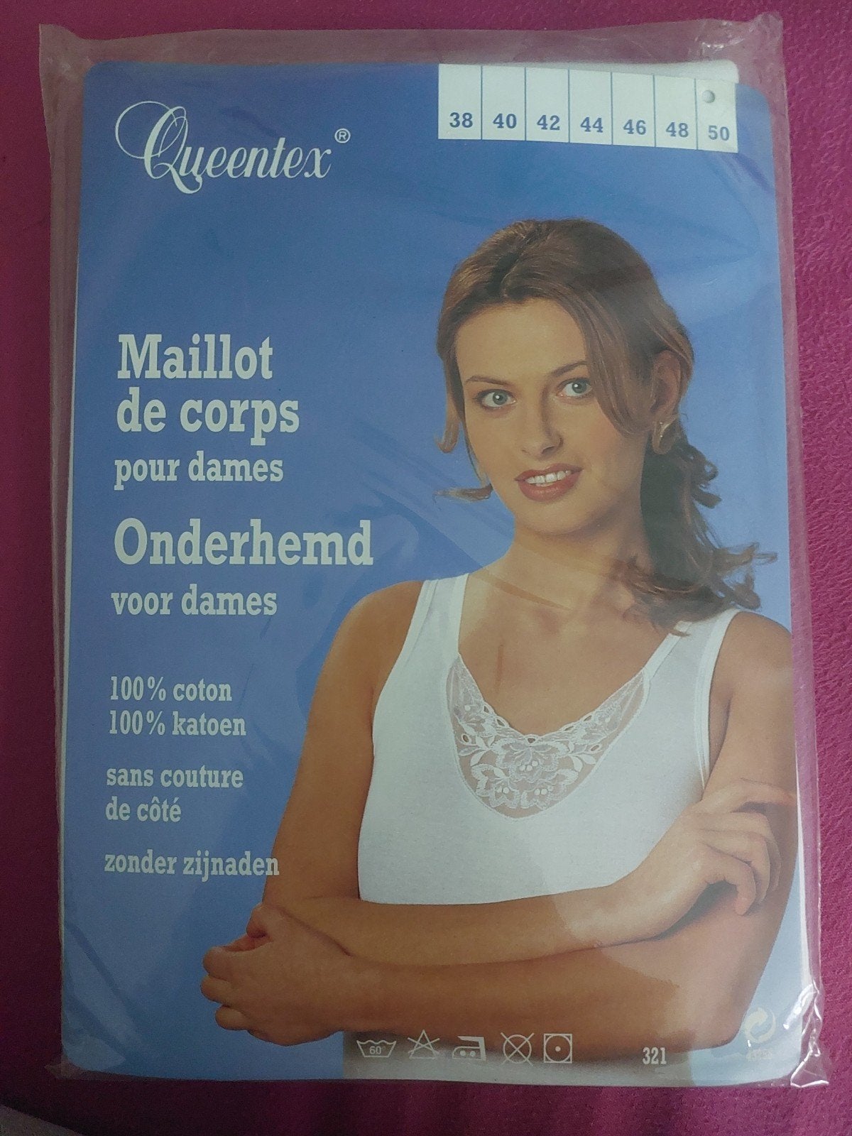 Onderhemd dames, maat 50, nieuw, Kleding | Dames, Overige Dameskleding, Queentex, Ophalen of Verzenden, Nieuw