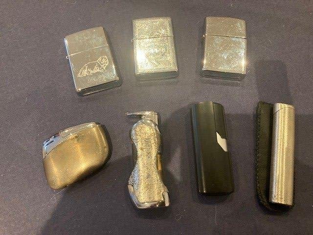 Lot de 7 briquets vintage., Collections, Enlèvement, Utilisé, Briquet