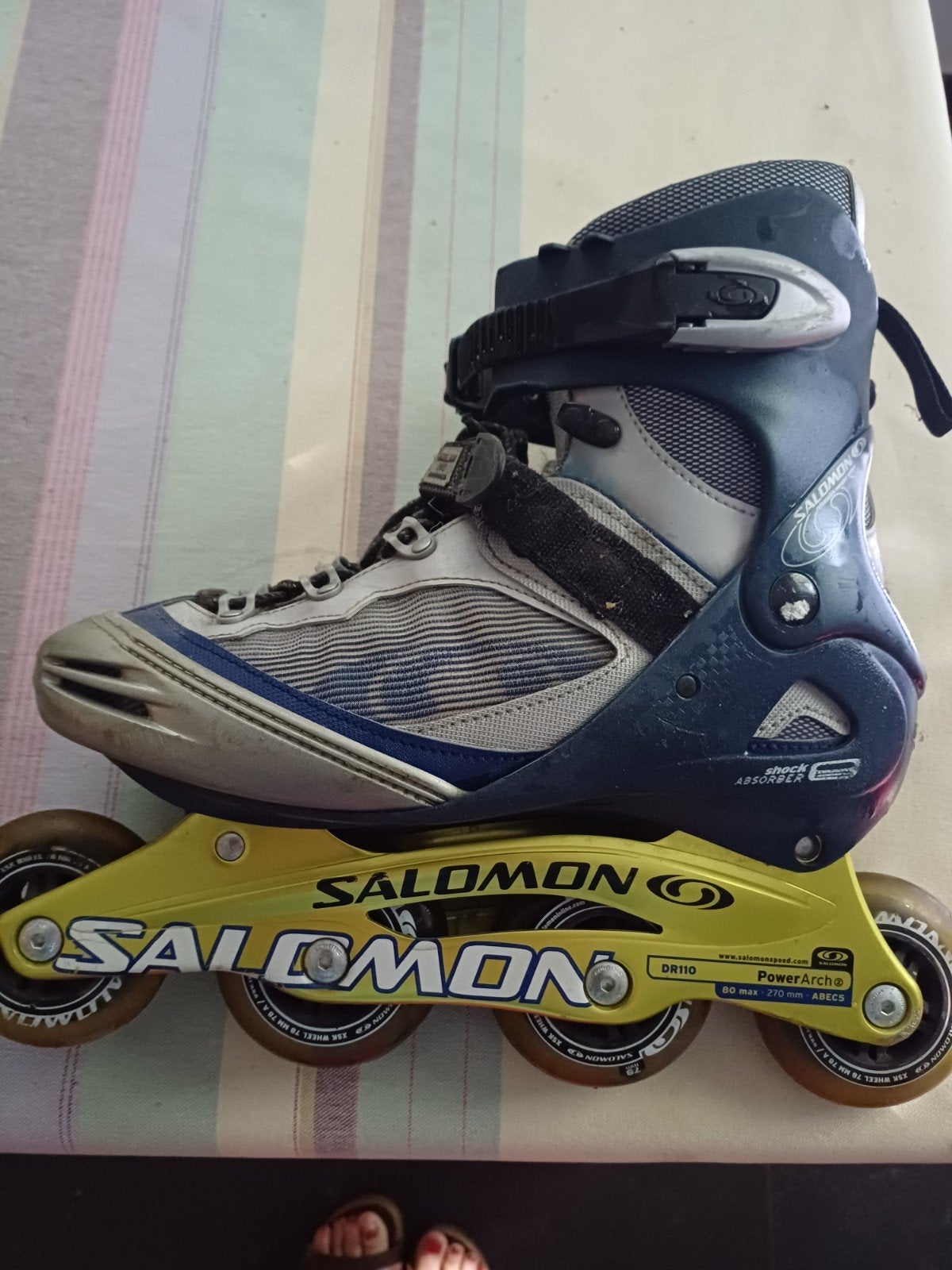 Salomon sheelers maat 42, Sport en Fitness, Heren, Inline skates 4 wielen, Verstelbaar, Gebruikt