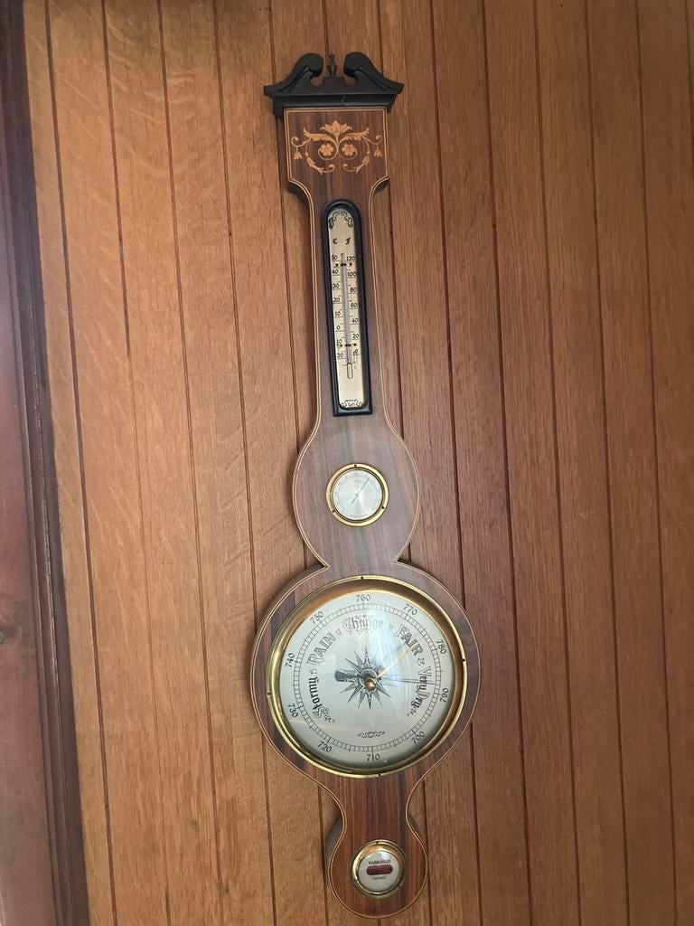 Antieke houten weerstation, Enlèvement, Comme neuf, Station météo