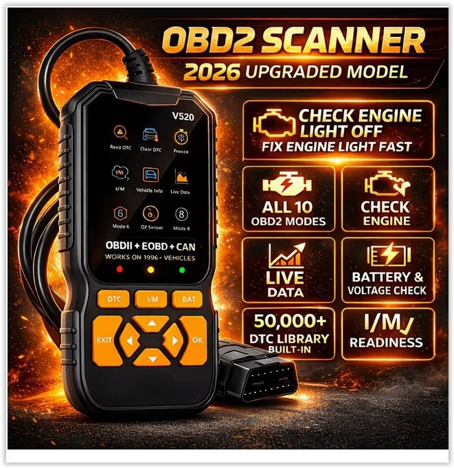 V520 Robuuste OBD2-scanner, professioneel diagnoseapparaat, Auto-onderdelen, Ophalen of Verzenden, Nieuw, Oldtimer onderdelen