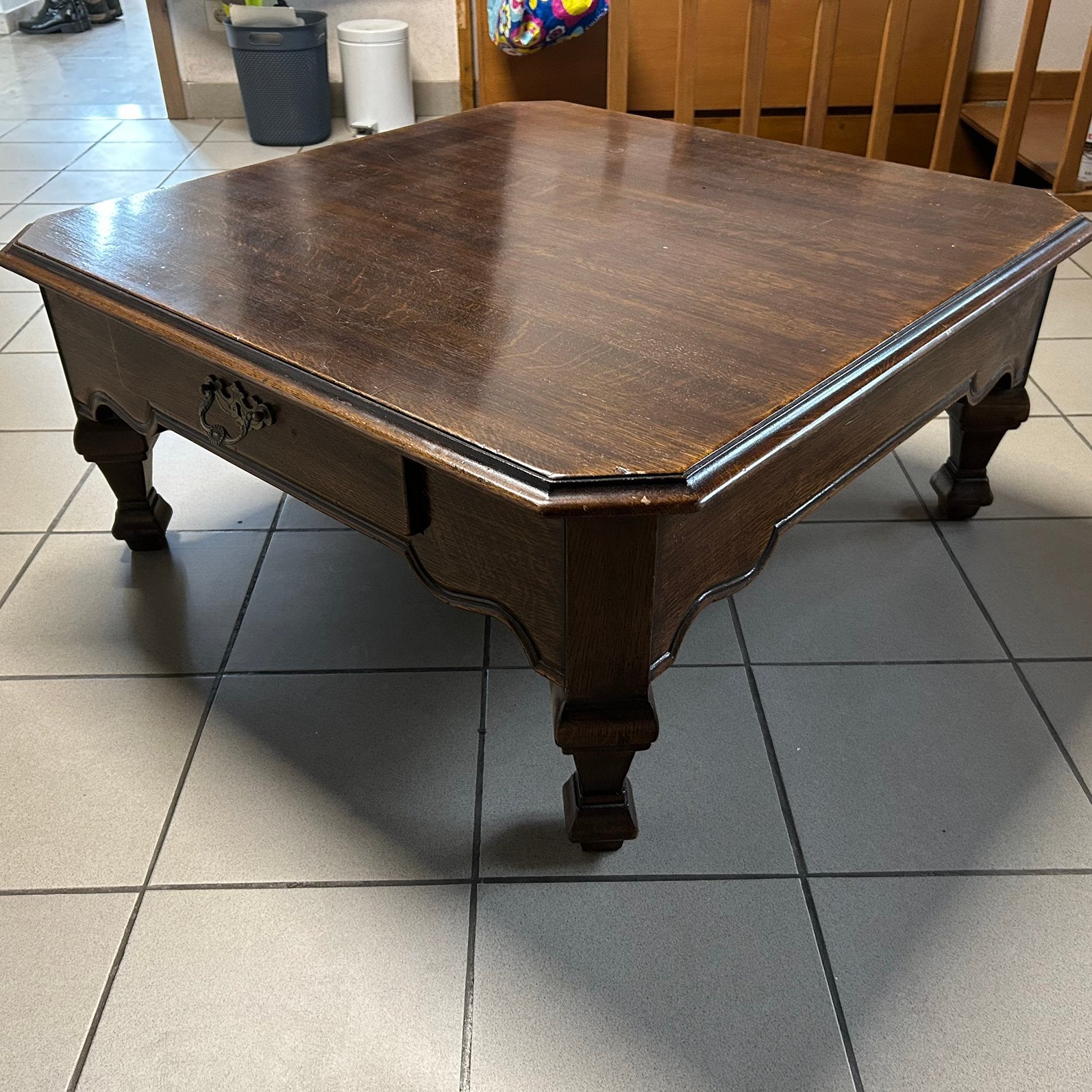 Houten salontafel, Antiek en Kunst, Ophalen
