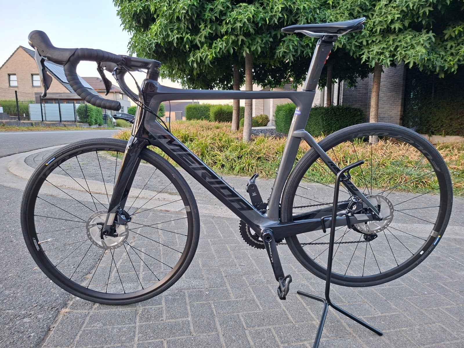 État neuf ! Merida Reacto - entièrement en carbone - Shimano, Comme neuf, Enlèvement, Hommes, Carbone