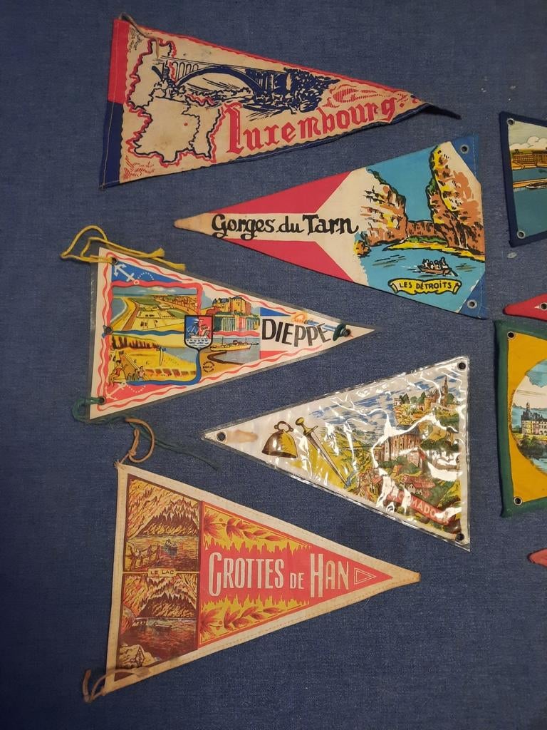 Drapeaux souvenirs vintage, Enlèvement ou Envoi, Autres types