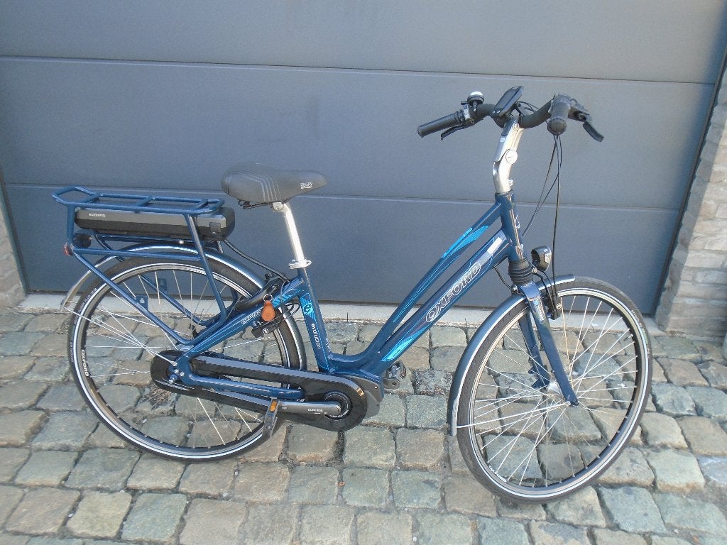 elektrische damesfiets Oxford, nieuwstaat! 750€, 47 tot 51 cm, Ophalen, Zo goed als nieuw, 50 km per accu of meer