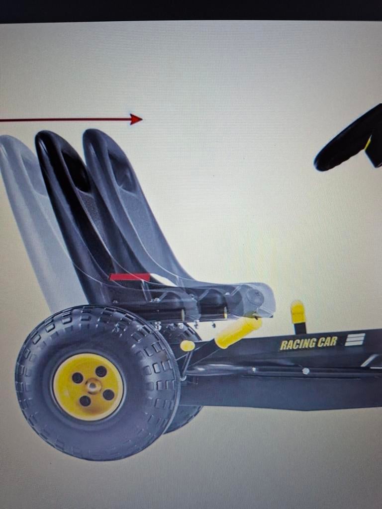 Max skelter go cart  zwart met geel, Ophalen