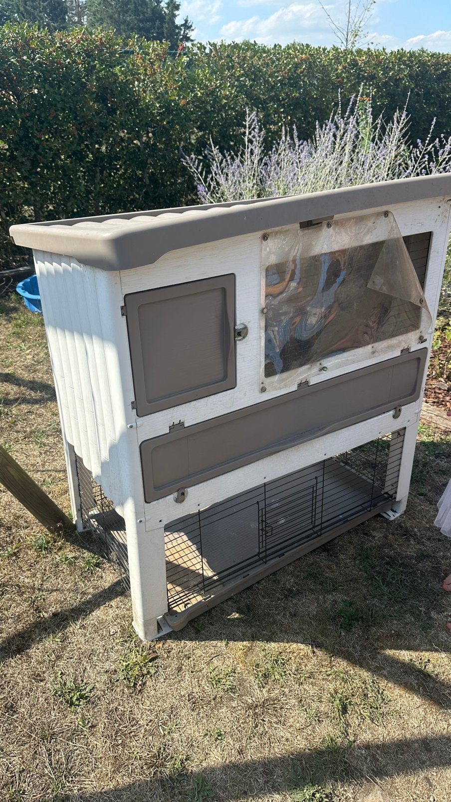 Konijnenhok gebruikt maar nog functioneel, Animaux & Accessoires, Rongeurs & Lapins | Cages & Clapiers, 90 cm ou plus, Niche, Cobaye