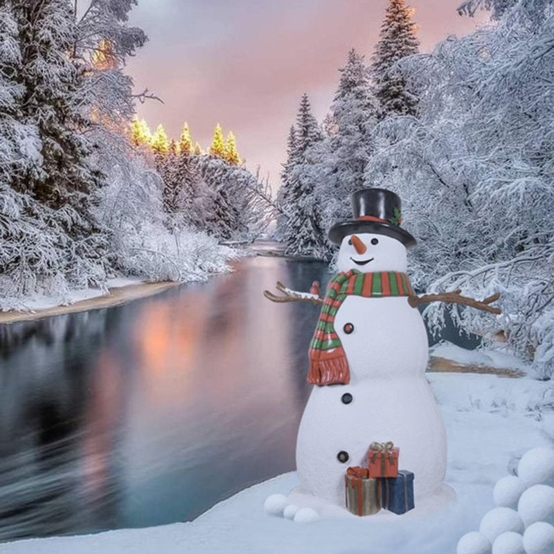 Snowman with Light – Sneeuwpop Hoogte 153 cm, Ophalen, Nieuw