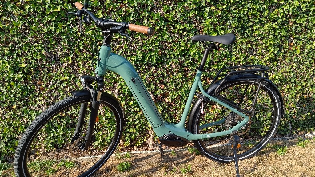 Elektrische damesfiets rockrider, Vélos & Vélomoteurs, Vélos | Femmes | Vélos pour femme, Accès (extra) bas, Autres marques, Comme neuf