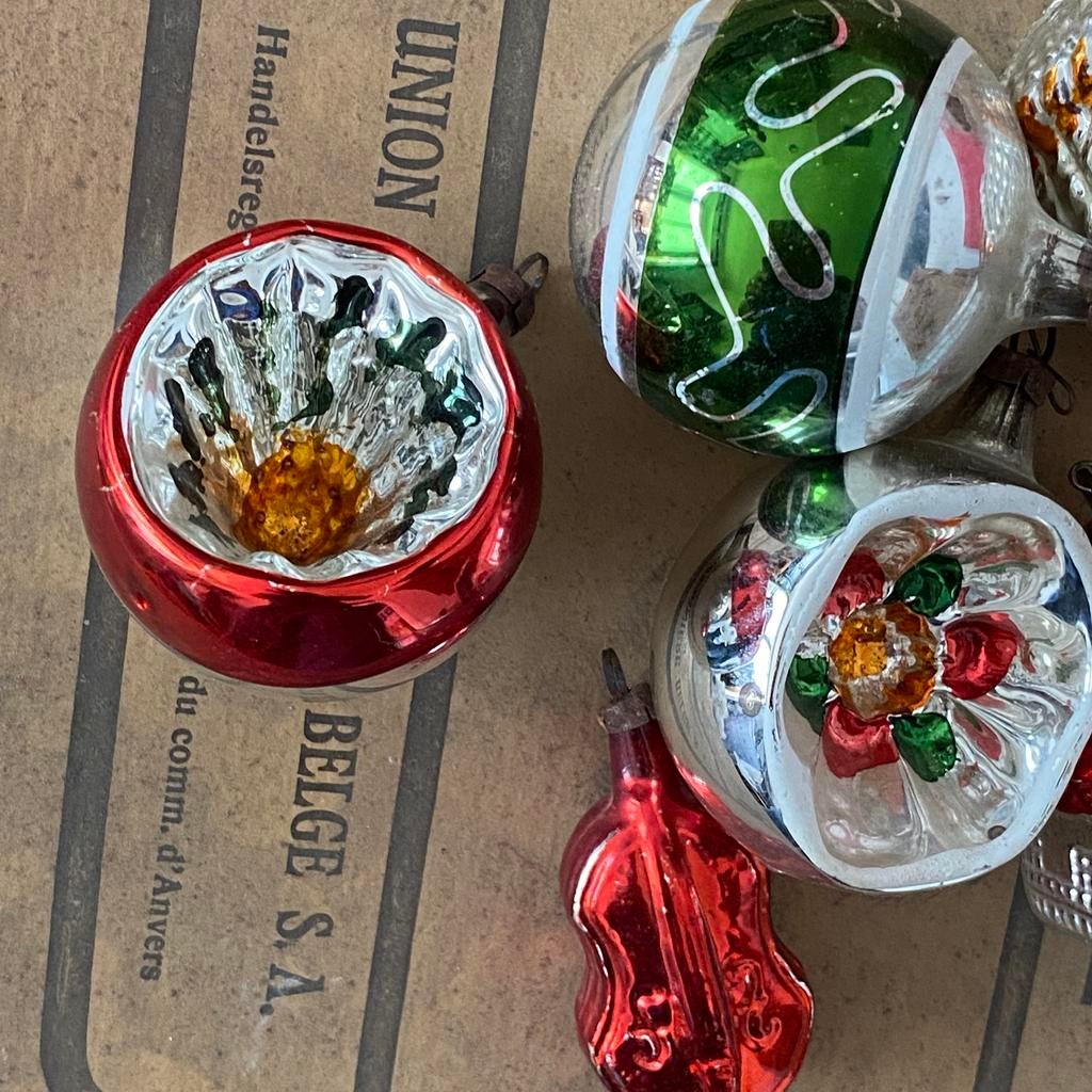 Antieke kerstballen, Ophalen of Verzenden, Zo goed als nieuw