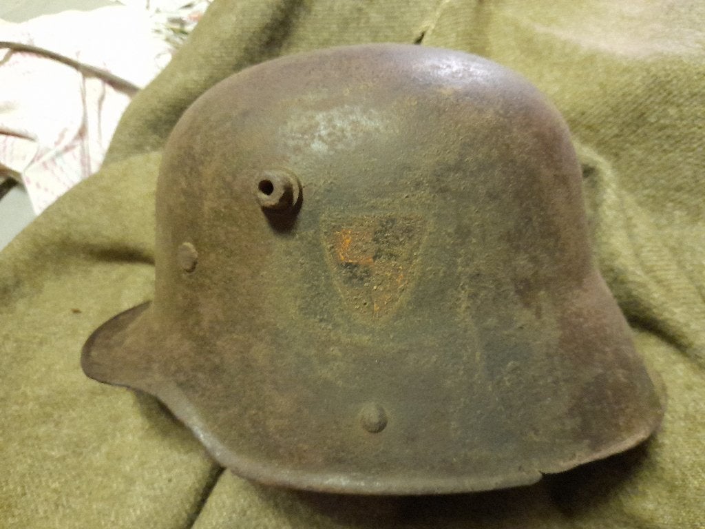 militaria - wo1 - duitse m16 helm., Verzamelen, Ophalen