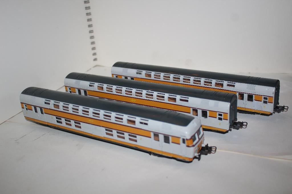 lima ho 3 voitures double étage SNCF non motorisée, Hobby & Loisirs créatifs, Trains miniatures | HO, Enlèvement ou Envoi, Wagon