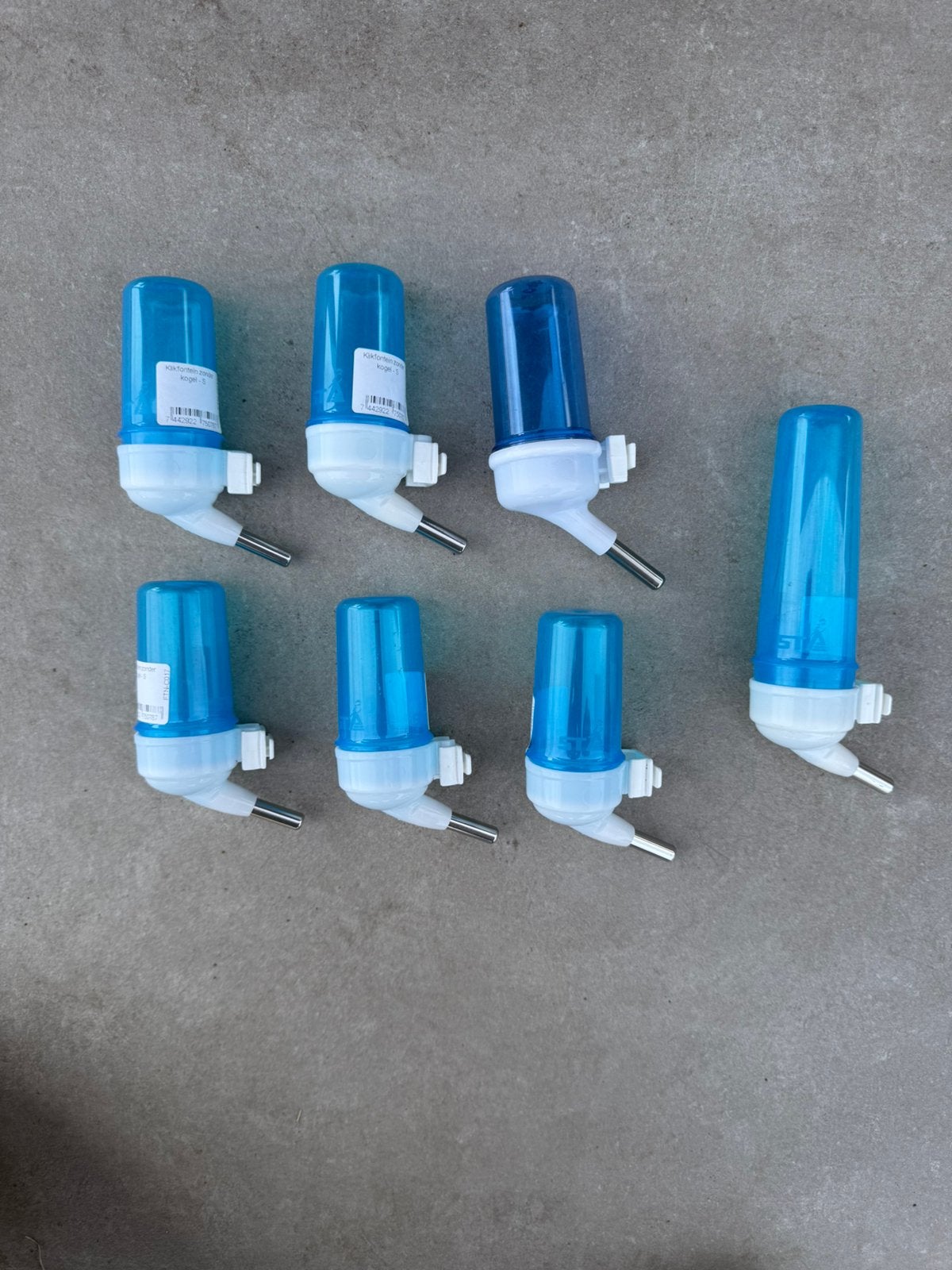 7 nieuwe klikfonteinen blauw voor vogels, exoten, Enlèvement