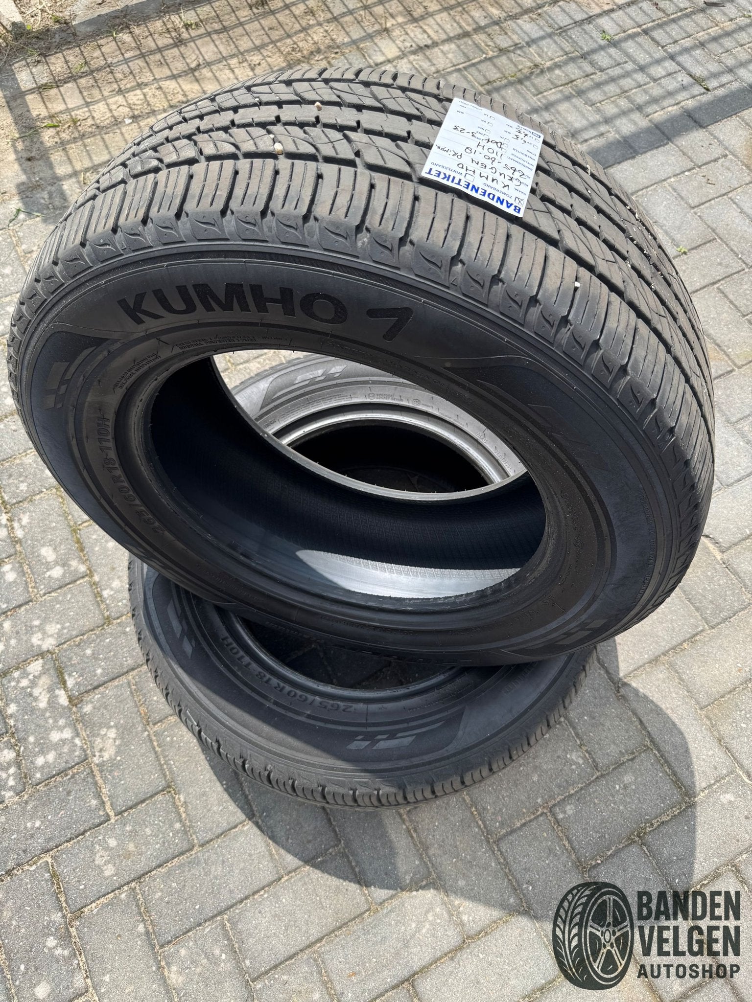 Kumho Crugen 265-60-18 110H M+S Primium 2 Stuks Ford Wildtra, Auto-onderdelen, Banden en Velgen, 18 inch, Gebruikt, -, 265 mm