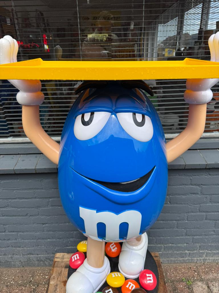 Pop/présentoir publicitaire Blue M&M, Enlèvement, Utilisé, Panneau publicitaire