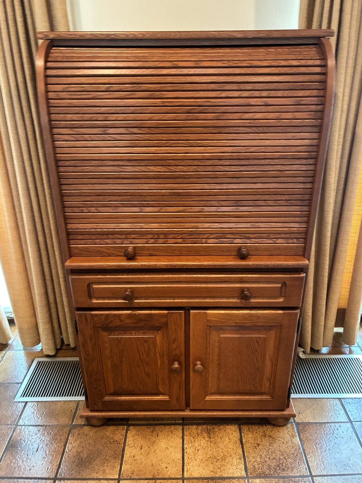 Mooie houten rolluikkast - In uistekende staat, Ophalen, Gebruikt, 70 tot 120 cm, 120 tot 170 cm