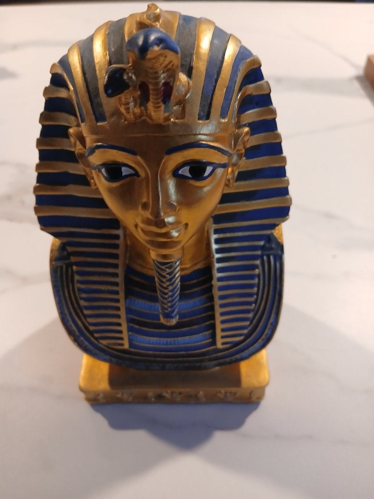Masque funeraire de TOUTANKHAMON, Antiquités & Art, Enlèvement ou Envoi, 17 cm, Peint, Autres origines