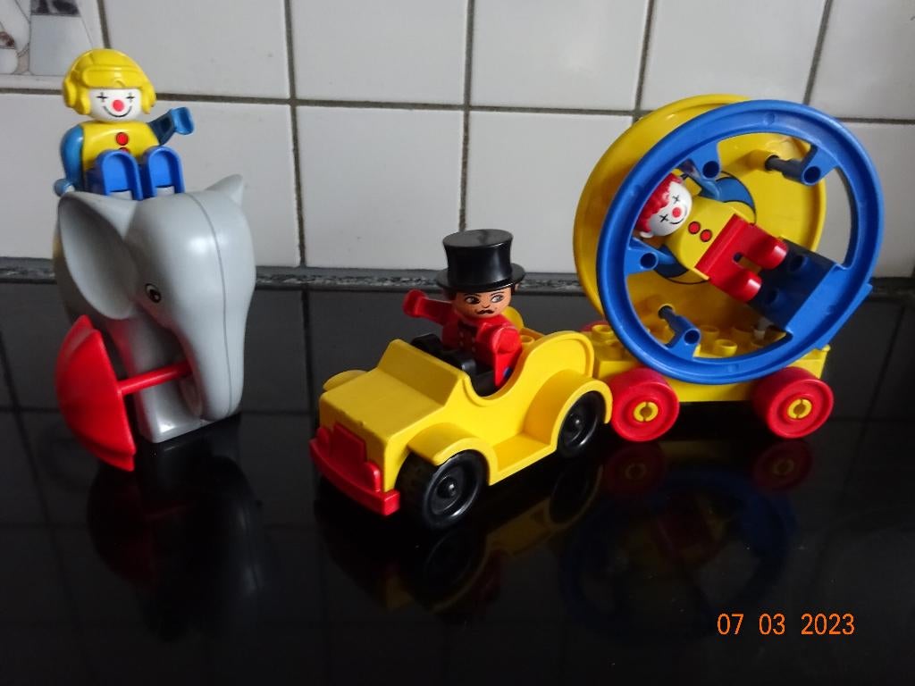 LEGO 2651 DUPLO CIRCUS ARTISTS AND ELEPHANT Uitgave 1984!, Enfants & Bébés, Jouets | Duplo & Lego, Enlèvement ou Envoi, Duplo