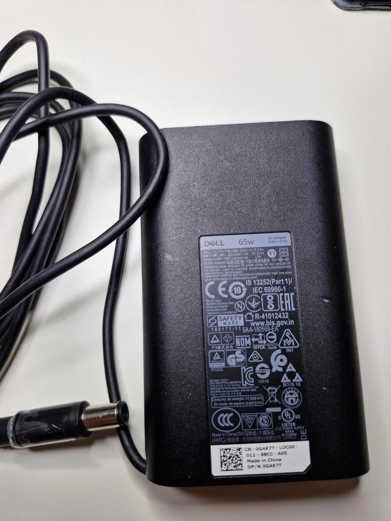 Chargeur laptop DELL 19.5v  - 3.34 A (output), Enlèvement ou Envoi