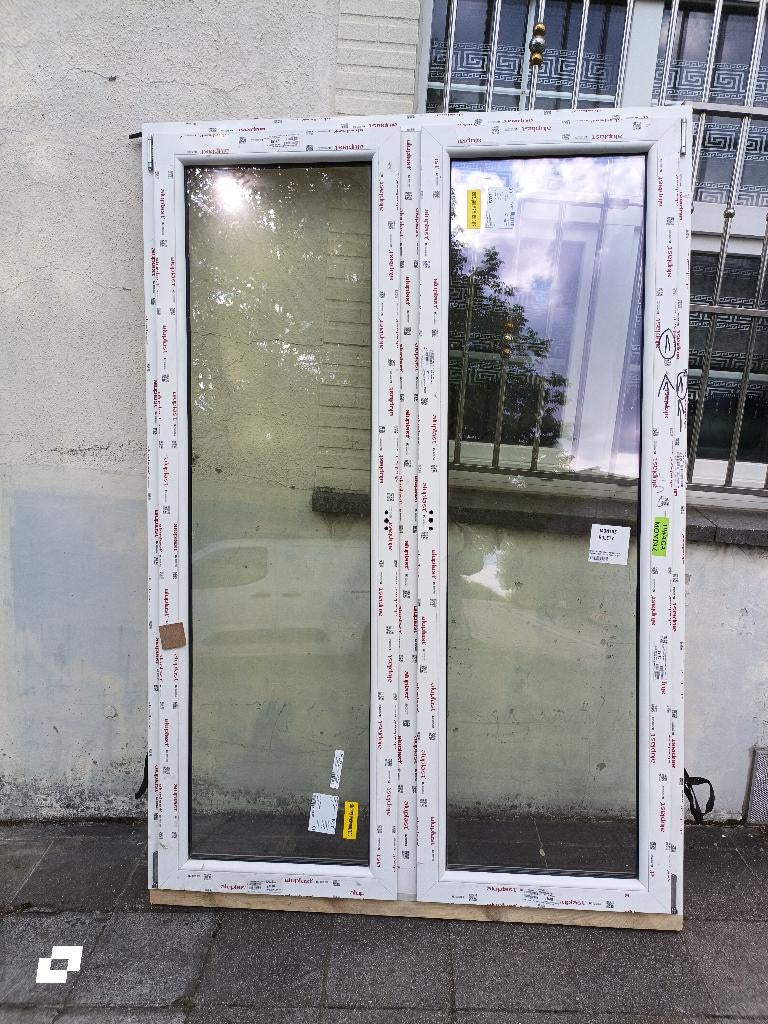Porte fenêtre pvc double vitrage blanc, Bricolage & Construction, Neuf, Double vitrage, 160 cm ou plus, Fenêtre de façade ou Vitre