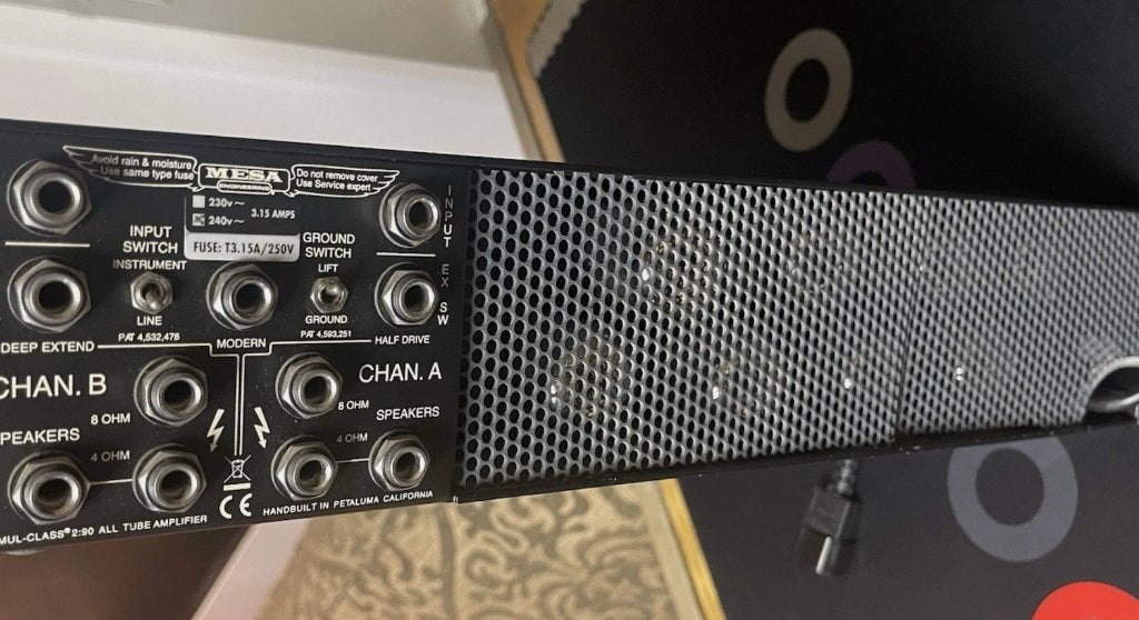 Amplificateur de puissance stéréo Mesa Boogie Simul Classe 2, Musique & Instruments, Enlèvement ou Envoi, Utilisé, Guitare, 100 watts ou plus