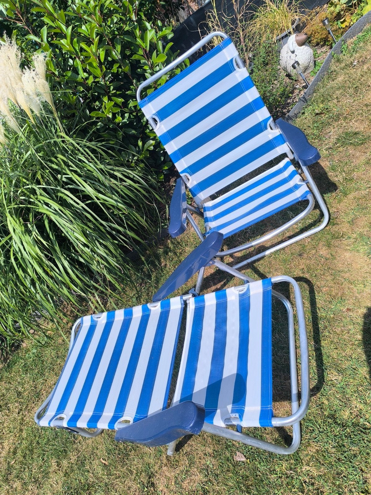 lot de 2 fauteuils pliables jardin, camping ou plage, Ophalen