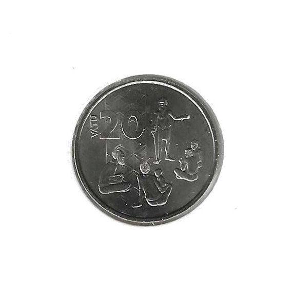 Vanuatu, 20 Vatu 2015, Village leaders., Postzegels en Munten, Munten | Oceanië, Ophalen of Verzenden, Losse munt