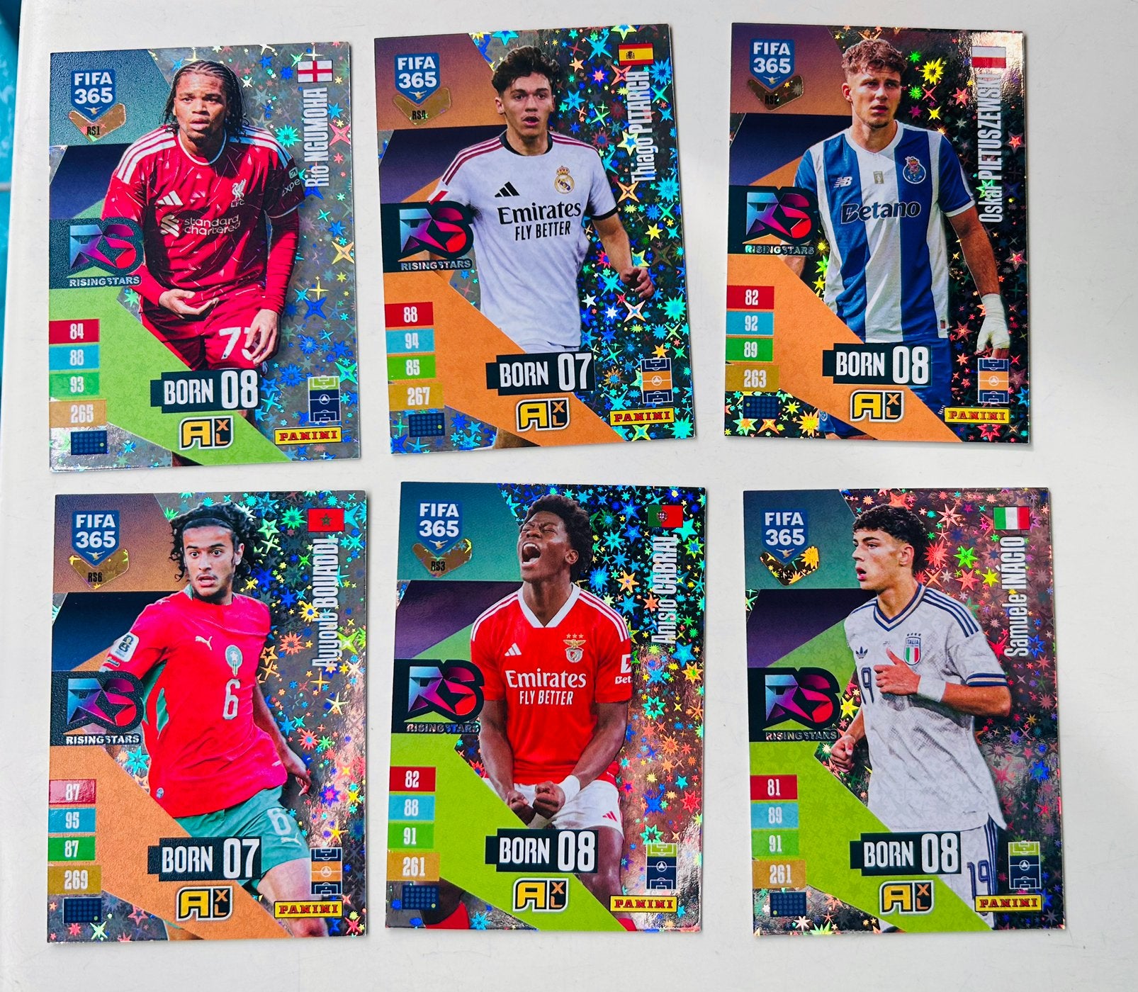 Panini Fifa 365 Adrenalyn 2027.  The Rising  stars., Ophalen of Verzenden, Nieuw, Meerdere plaatjes