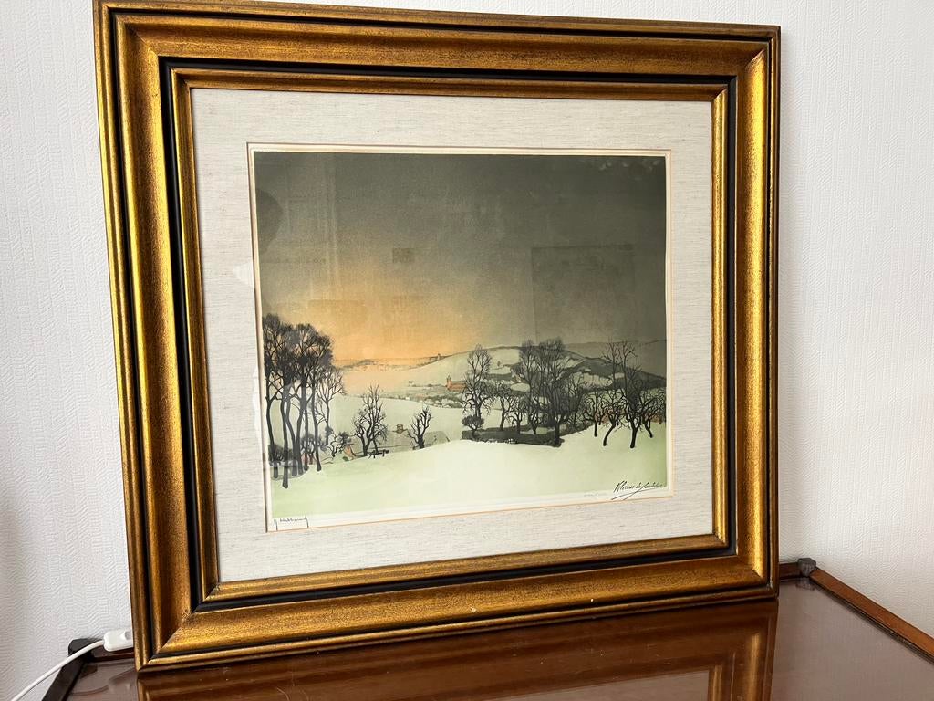 Lithografie van werk van V. de Saedeleer, Epreuve d’artiste, Antiek en Kunst, Kunst | Litho's en Zeefdrukken, Ophalen