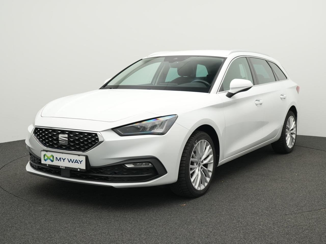 Seat Leon ST 1.5 eTSI MHEV Xcellence DSG (EU6AP), Auto's, Automaat, Leon, Wit, Break