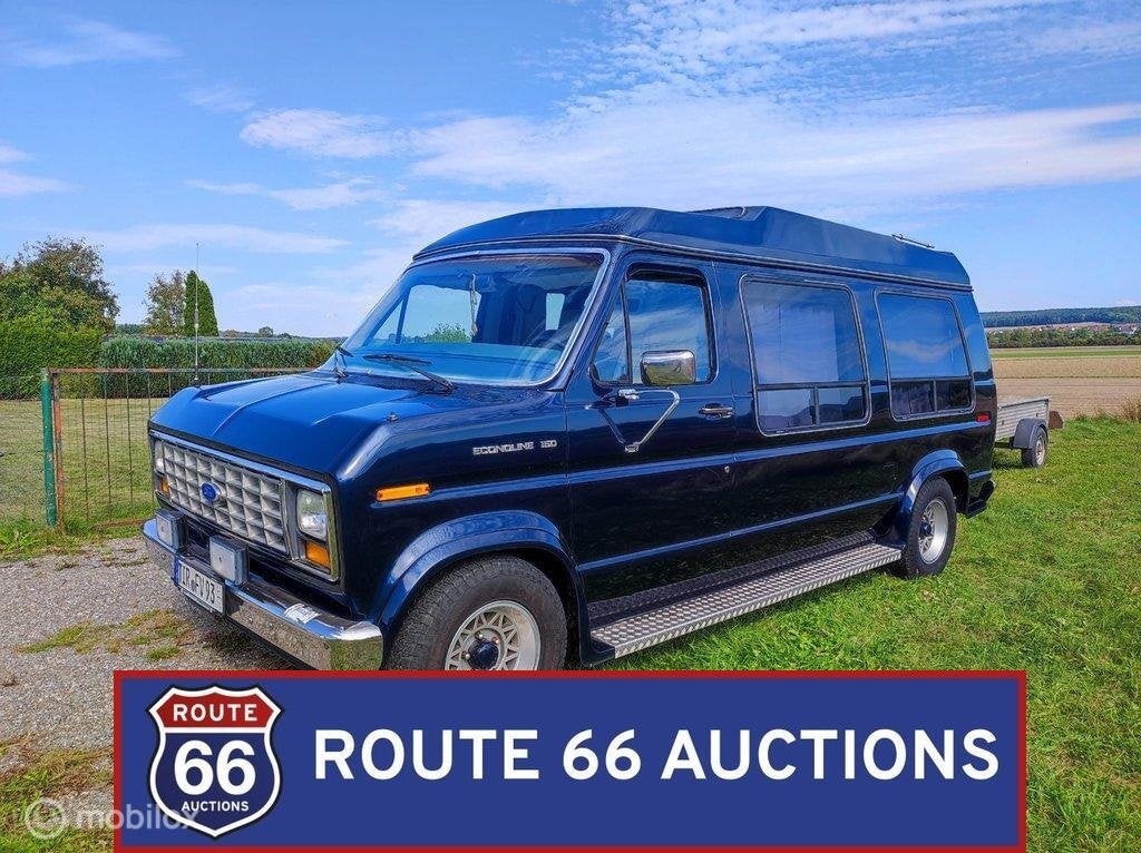 Ford Econoline E-150 | 1988 | Route 66 Auctions, Zwart, Bedrijf, Handgeschakeld, Overige carrosserie