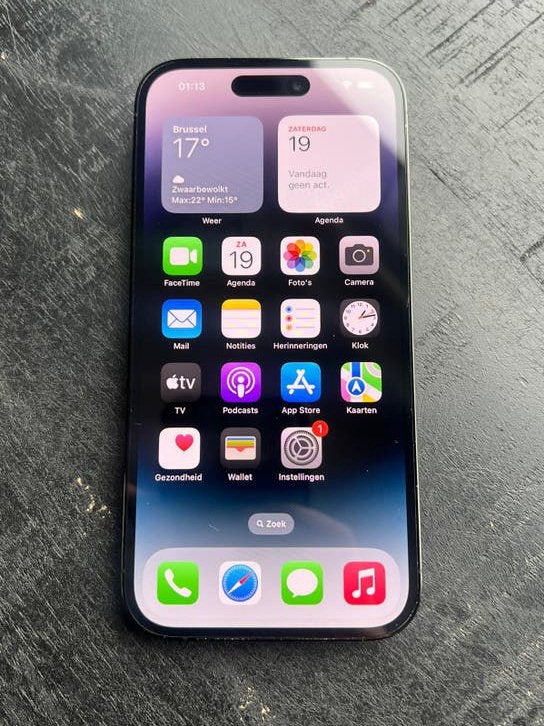 Iphone 14 pro.  128 GB.  Batterij 82, Ophalen of Verzenden, Zo goed als nieuw, 128 GB, IPhone 14