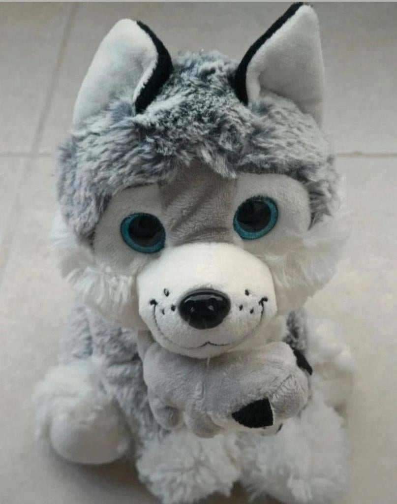 Knuffel Husky, Kinderen en Baby's, Speelgoed | Knuffels en Pluche, Ophalen of Verzenden