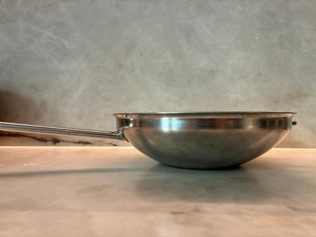 Wok Demeyere Apollo 7 32 cm — Fabriqué en Belgique, Demeyere, Enlèvement ou Envoi, Utilisé, Autres matériaux