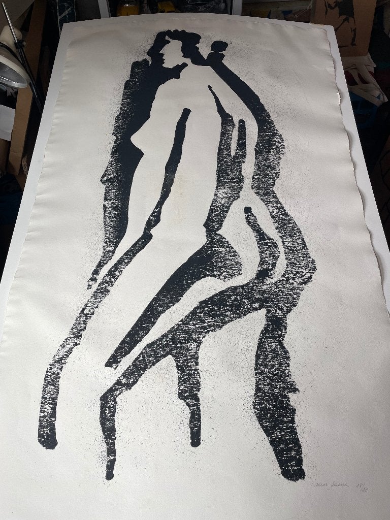 Maurits Van Saene litho - 130cm x 80cm, Antiek en Kunst, Genummerd, Ophalen of Verzenden