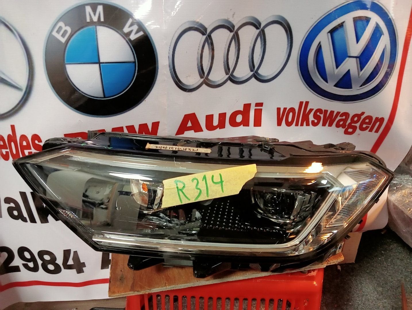 Volkswagen Jetta IV koplampen Links 17B941035E, Gebruikt, -, Volkswagen, -