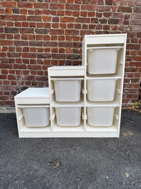 Meuble de rangement IKEA TROFAST avec bacs, Maison & Meubles, Armoires | Commodes, Utilisé, 50 à 100 cm, 25 à 50 cm, Autres essences de bois