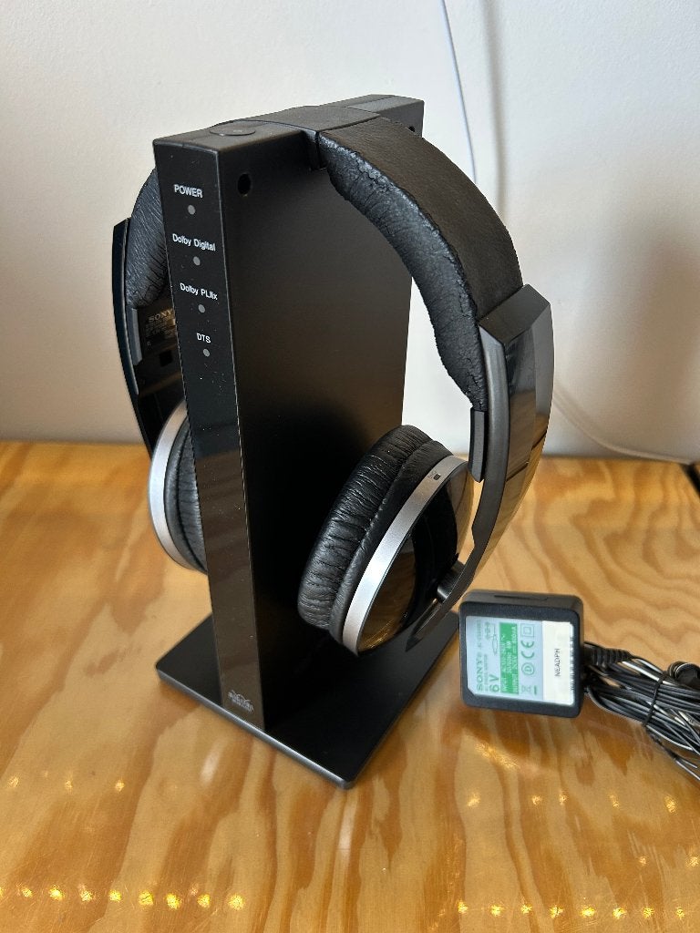 Sony draadloze hoofdtelefoon MDR-RF6500, Enlèvement ou Envoi, Sans fil, Noir, Utilisé