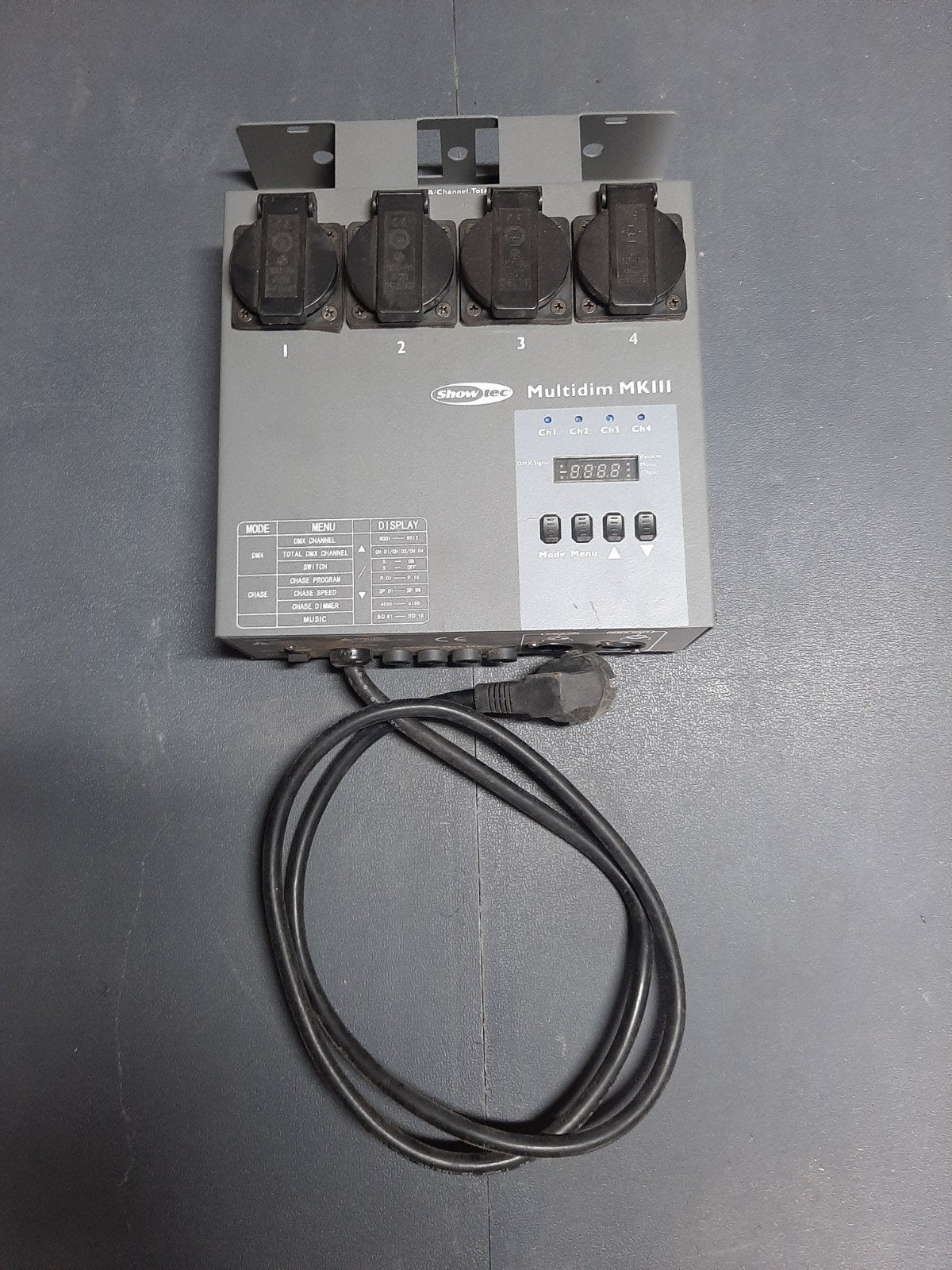 Showtec Multidim MKIII - Pack variateur DMX 4 canaux/Switchp, Enlèvement