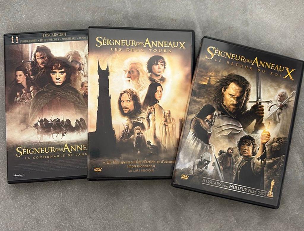 DVD LE SEIGNEUR DES ANNEAUX LOT COMPLET, CD & DVD, À partir de 12 ans, Enlèvement, Comme neuf, Fantasy