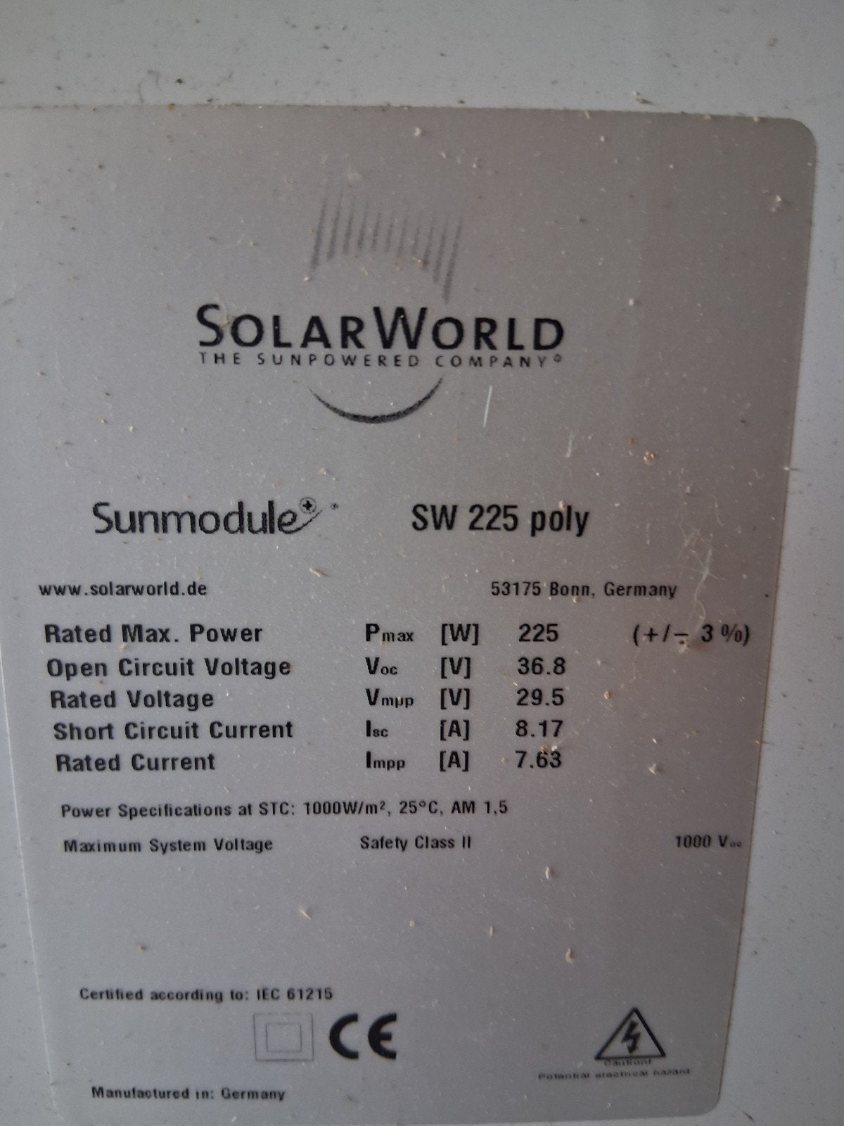 zonnepaneel solarworld, Ophalen of Verzenden
