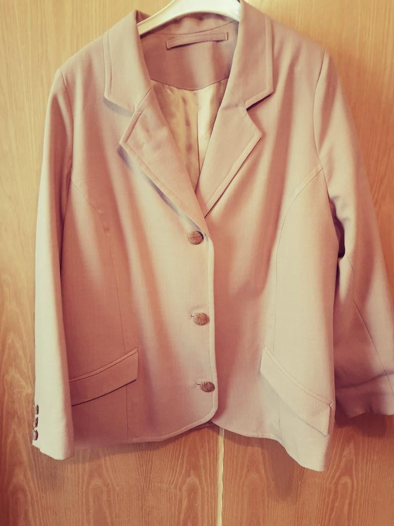 Beige blazer L, Ophalen of Verzenden, Beige