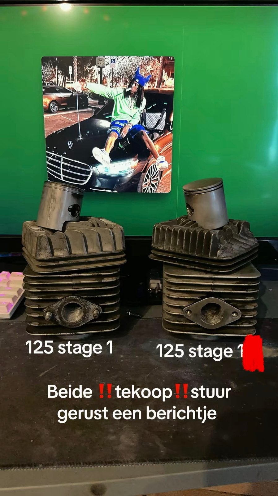 2 maal piaggio 125cc cilinder 2x stage1, Ophalen of Verzenden, Zo goed als nieuw, Cilinder, Piaggio