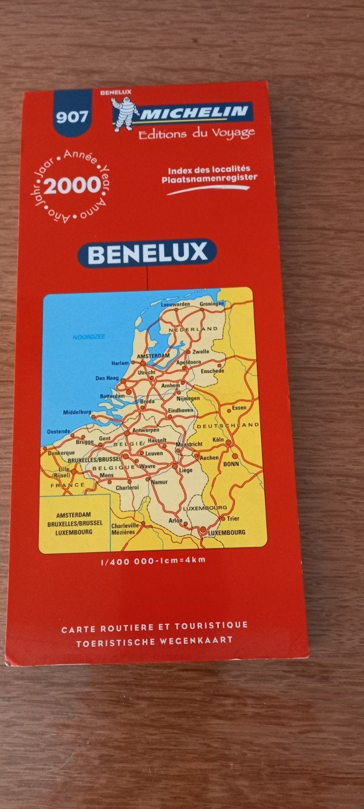 Originele vintage Michelin kaart, Ophalen